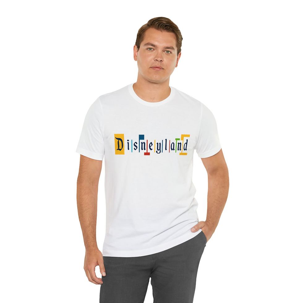 Thumbnail: Disneyland welcome sign marquee primary colors T-shirt
