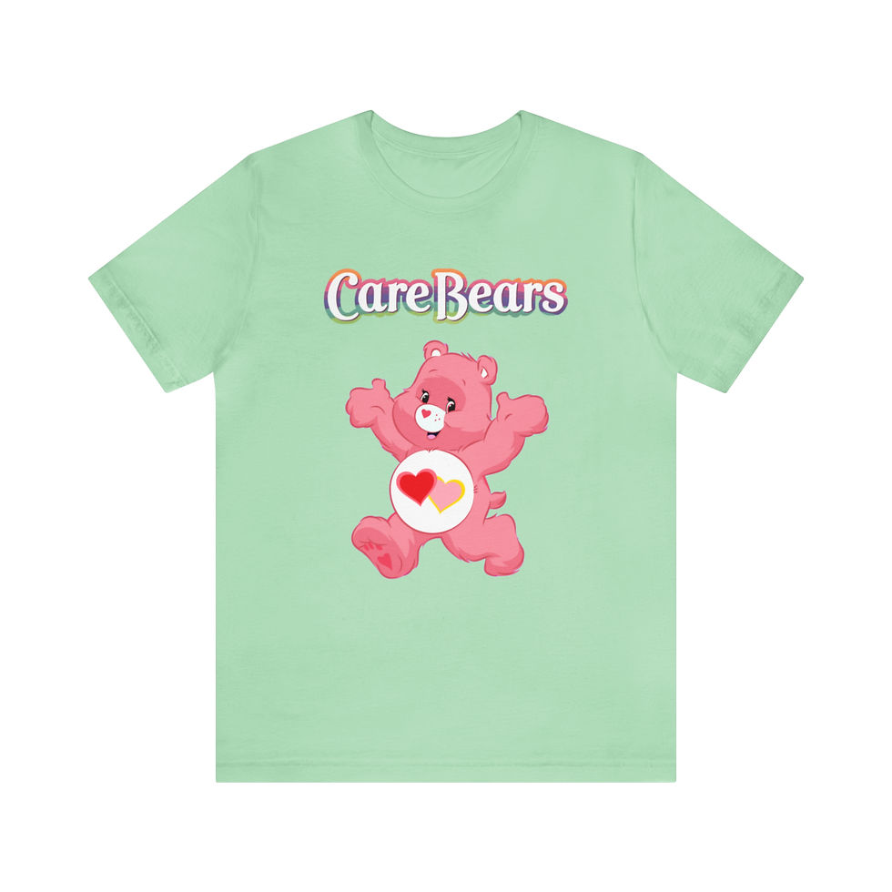 Thumbnail: Care Bears-Love A Lot Bear-Unisex-Adult T-shirt-Birthday-Mother's Day