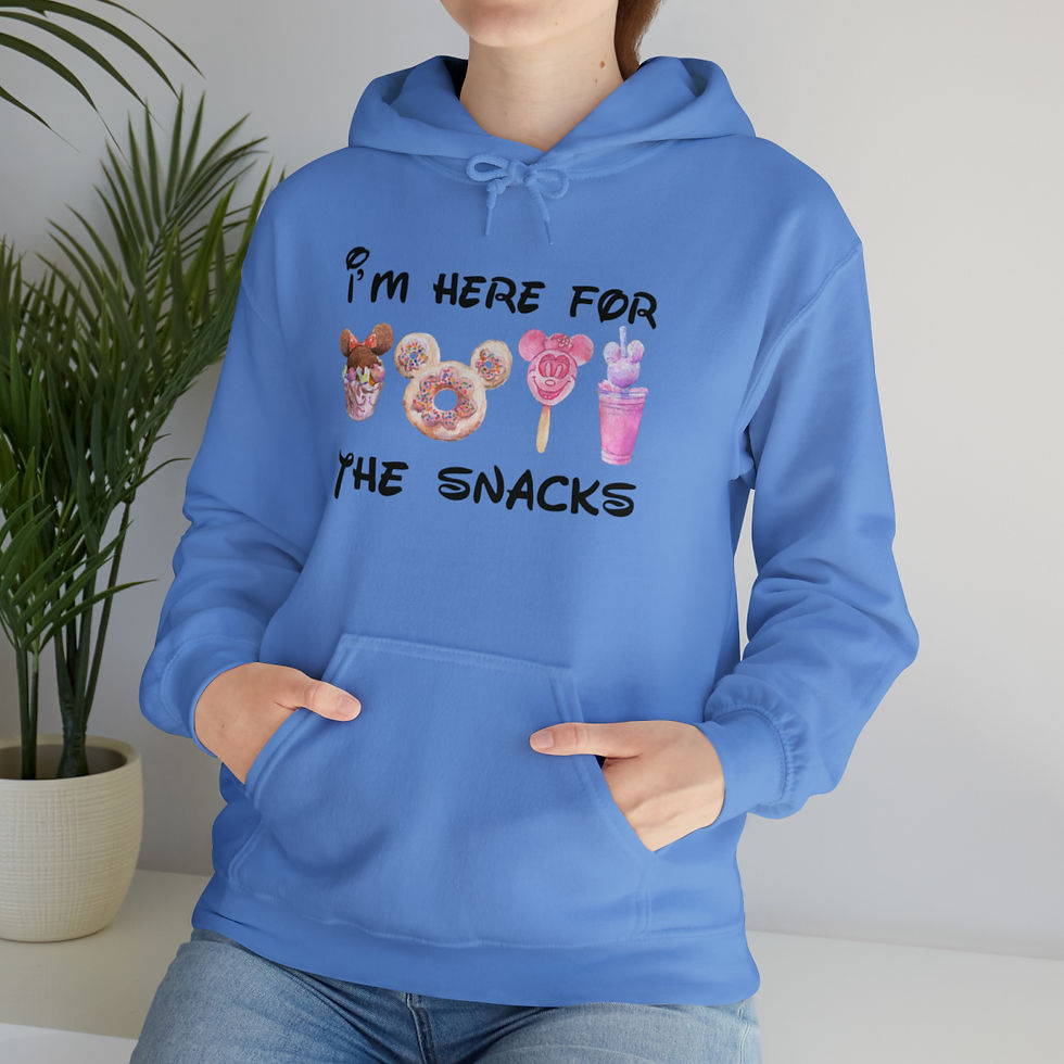 Thumbnail: I'm Here For The Snacks Unisex Heavy Blend™ Hooded Sweatshirt