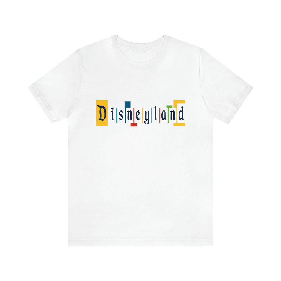 Thumbnail: Disneyland welcome sign marquee primary colors T-shirt