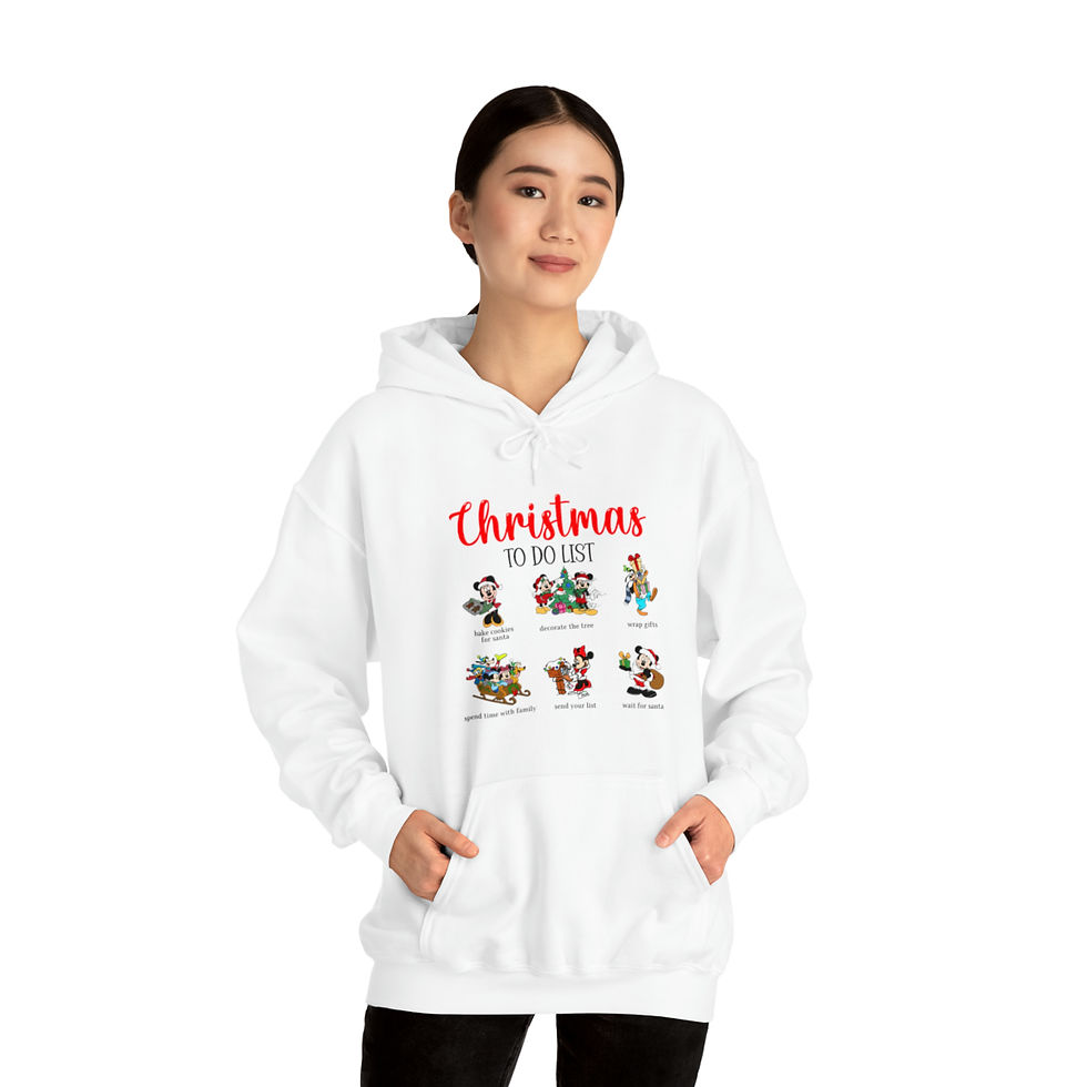 Thumbnail: Disney Christmas To Do List Unisex Heavy Blend™ Hooded Sweatshirt