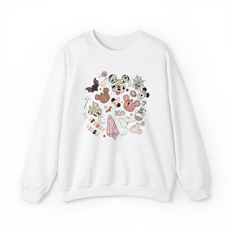 Thumbnail: Magical Mickey Minnie Spooky Halloween Unisex Sweatshirt