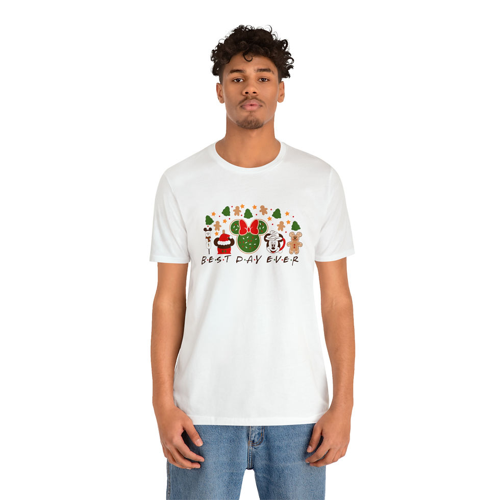 Thumbnail: Best Day Ever Friends Christmas Unisex Jersey Short Sleeve T-shirt