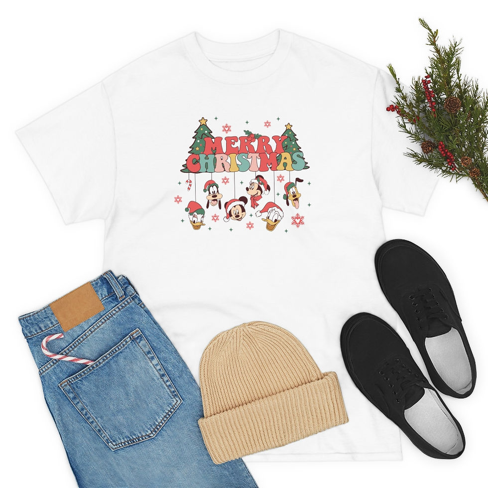 Thumbnail: Disney Gang Merry Christmas Unisex Shirt