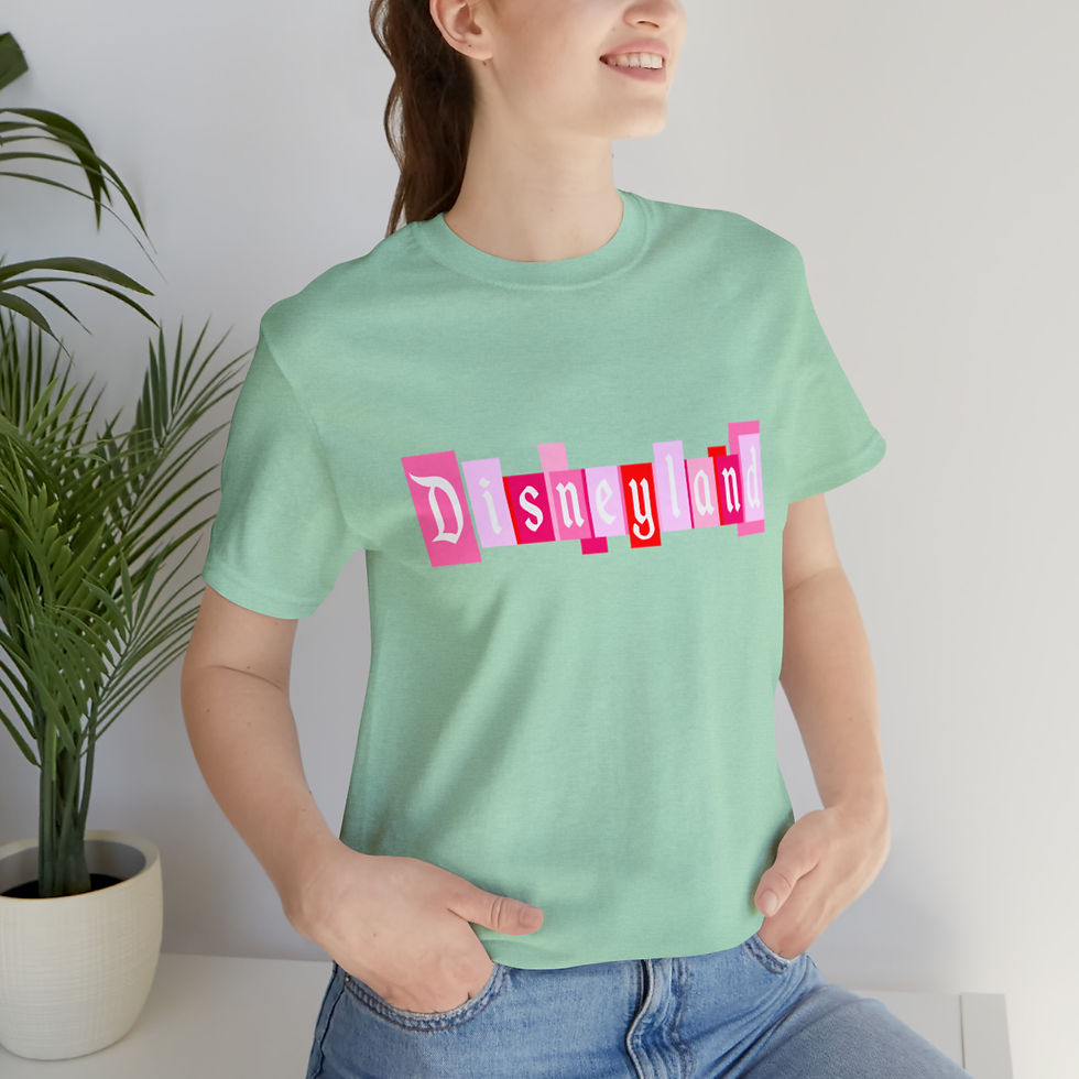 Thumbnail: Disneyland pink welcome sign marquee  T-shirt 