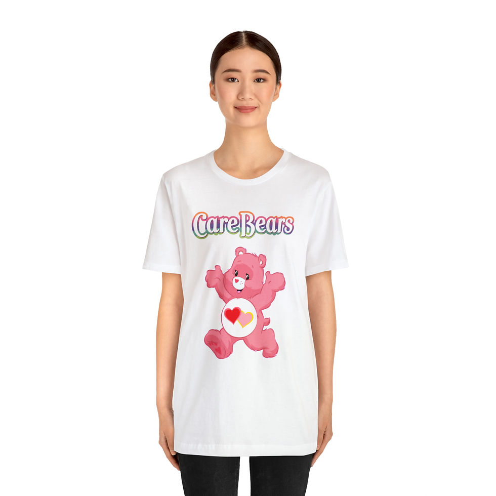Thumbnail: Care Bears-Love A Lot Bear-Unisex-Adult T-shirt-Birthday-Mother's Day
