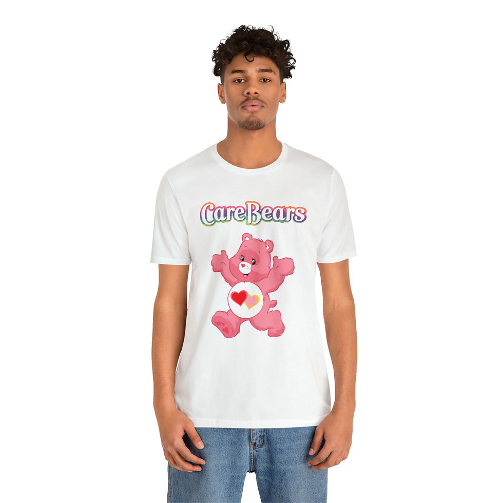 Thumbnail: Care Bears-Love A Lot Bear-Unisex-Adult T-shirt-Birthday-Mother's Day