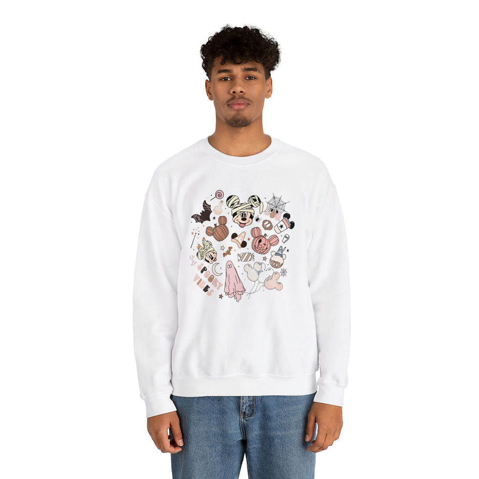 Thumbnail: Magical Mickey Minnie Spooky Halloween Unisex Sweatshirt