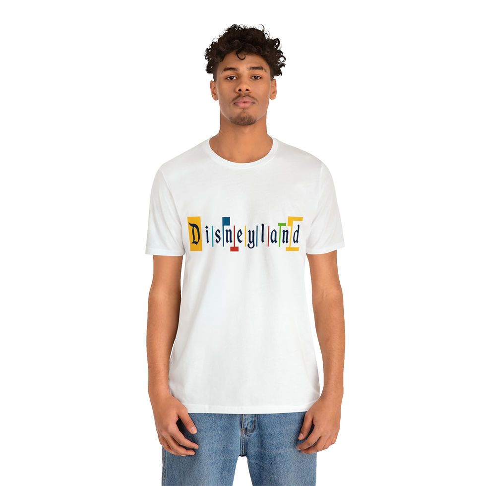 Thumbnail: Disneyland welcome sign marquee primary colors T-shirt