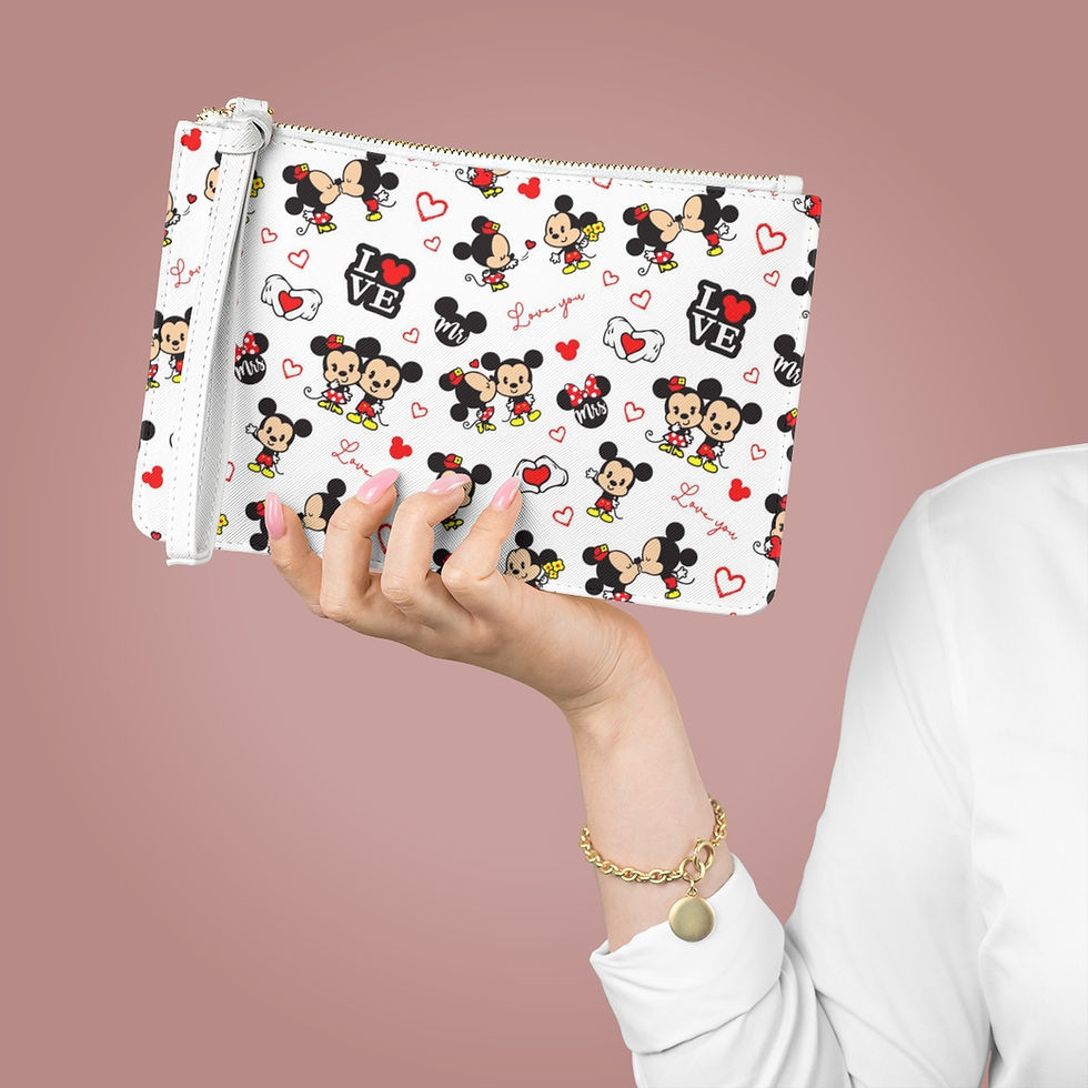 Thumbnail: Mickey & Minnie Mouse in Love Clutch Bag