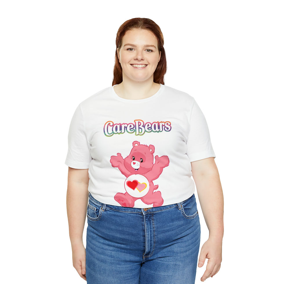 Thumbnail: Care Bears-Love A Lot Bear-Unisex-Adult T-shirt-Birthday-Mother's Day