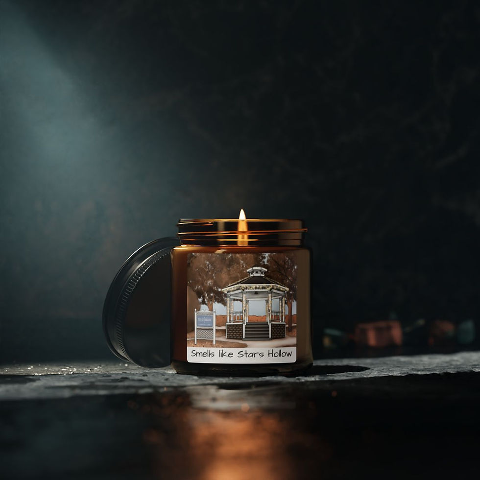 Thumbnail:  Gilmore Girls Stars Hollow Candle | Lorelai and Rory | Amber Glass 