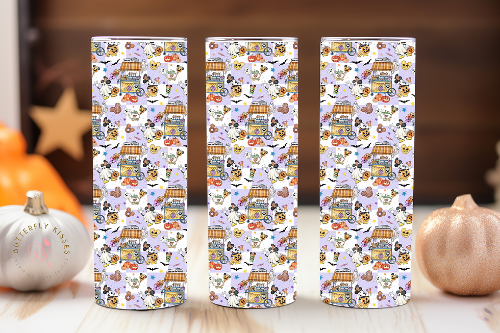 Thumbnail: Steamboat Willie Halloween 20oz Skinny Tumbler |  Vintage Disney charm 