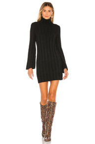 girl in black sweater dress