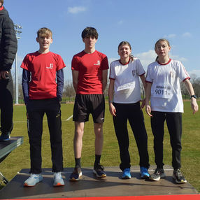 Leerlingen op de 3de podiumplaats