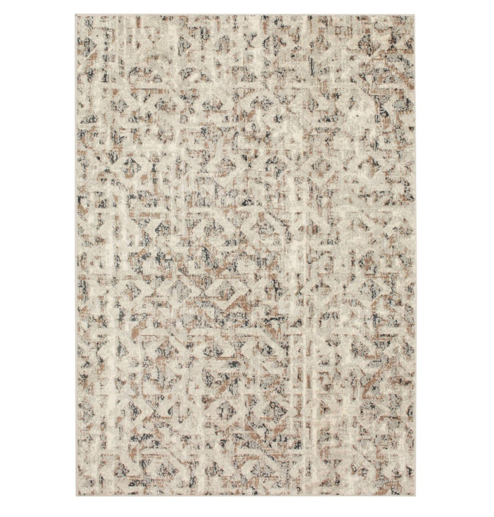 Threshold - 5'x7' Eliot Geo Area Rug Tan/Beige/Gray