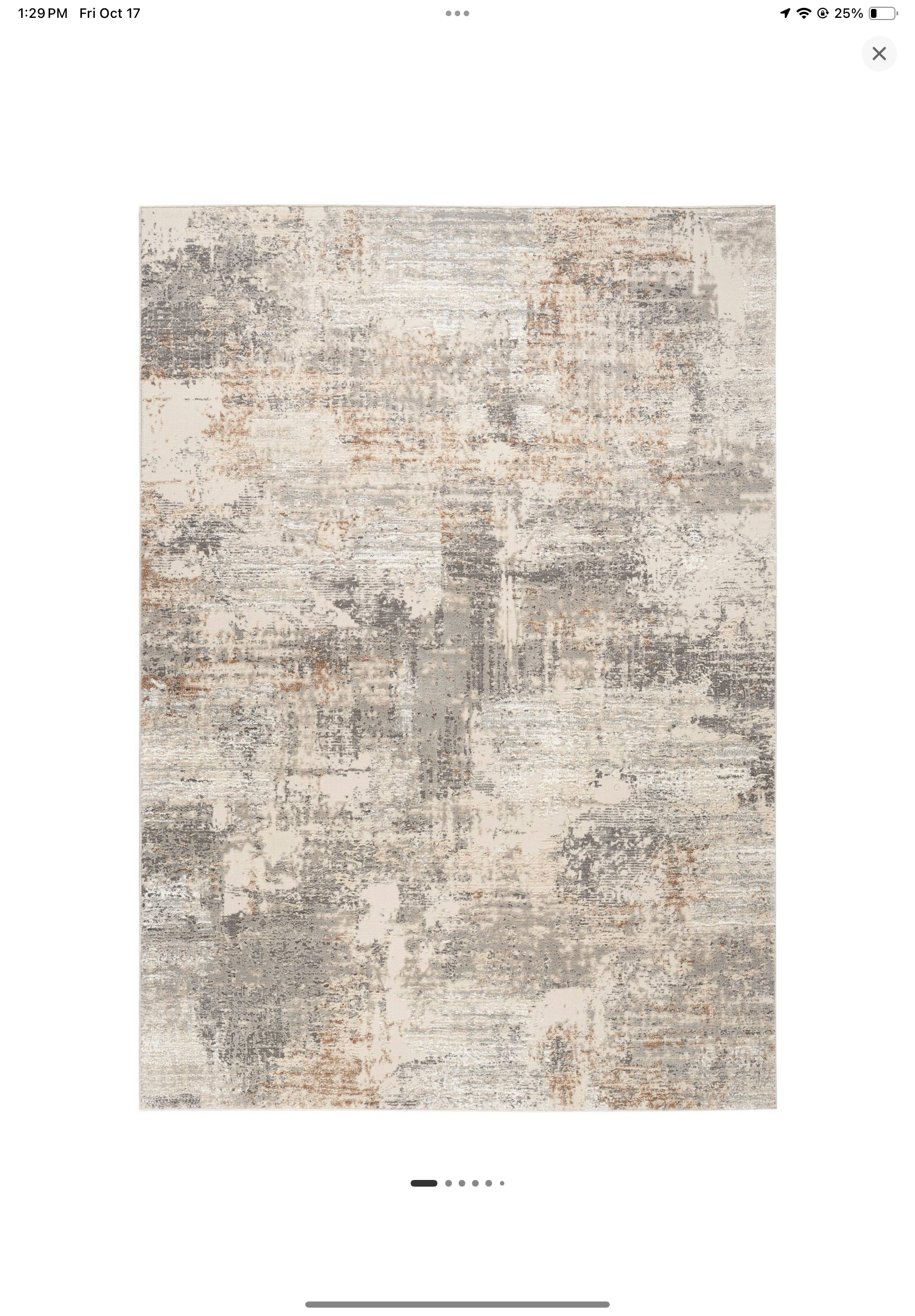 Nourison Home - 5'3"x7'3" Modern Abstract Sustainable Woven Area Rug Beige