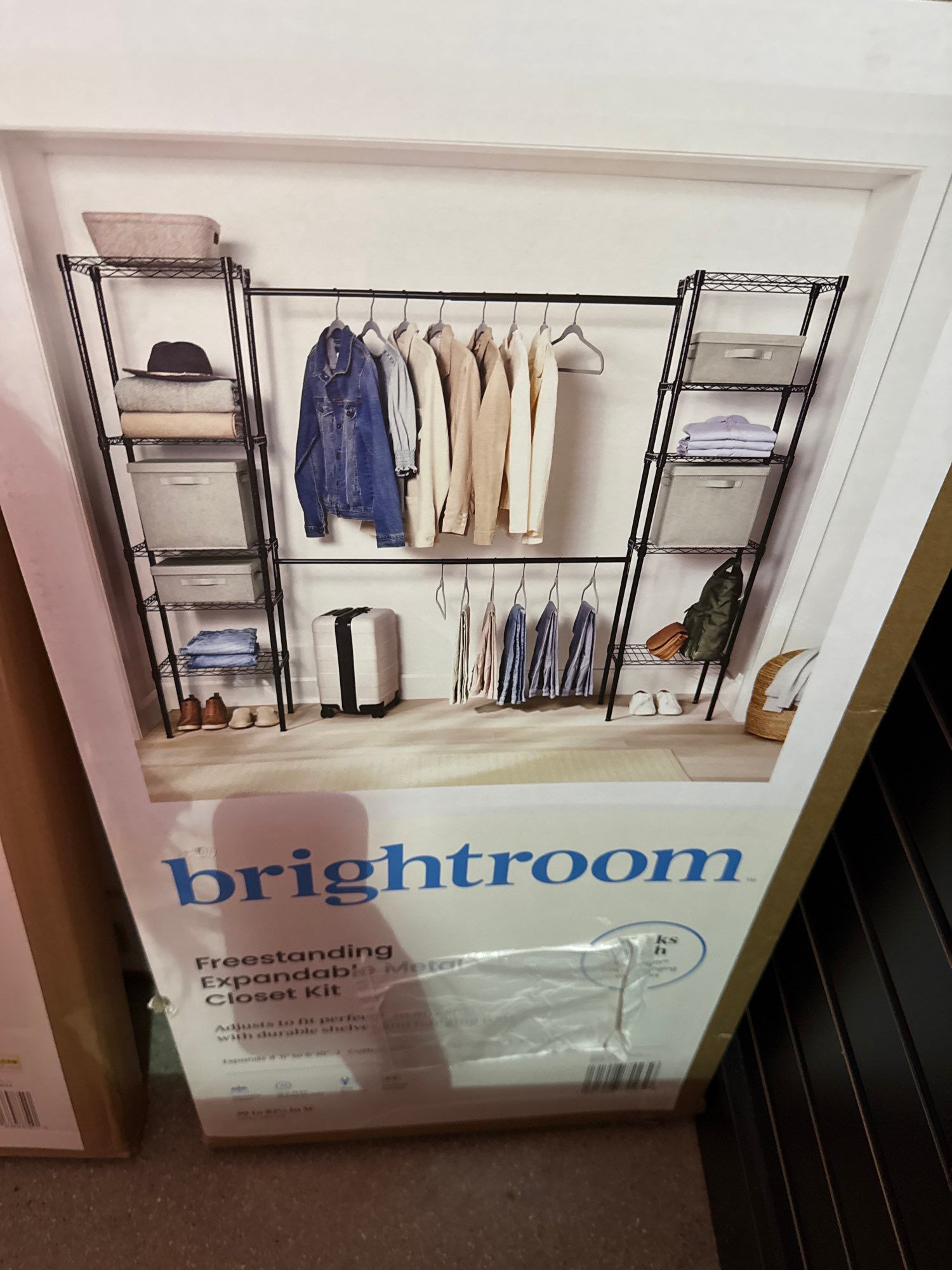 Brightroom - Freestanding Expandable Metal Closet Kit