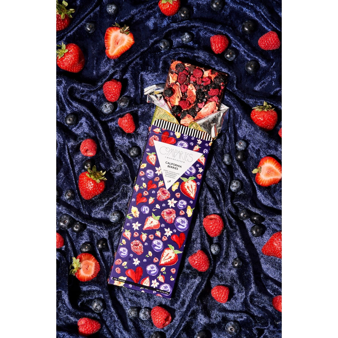 California Berries (Skogsbær) Mørk Sjokoladeplate