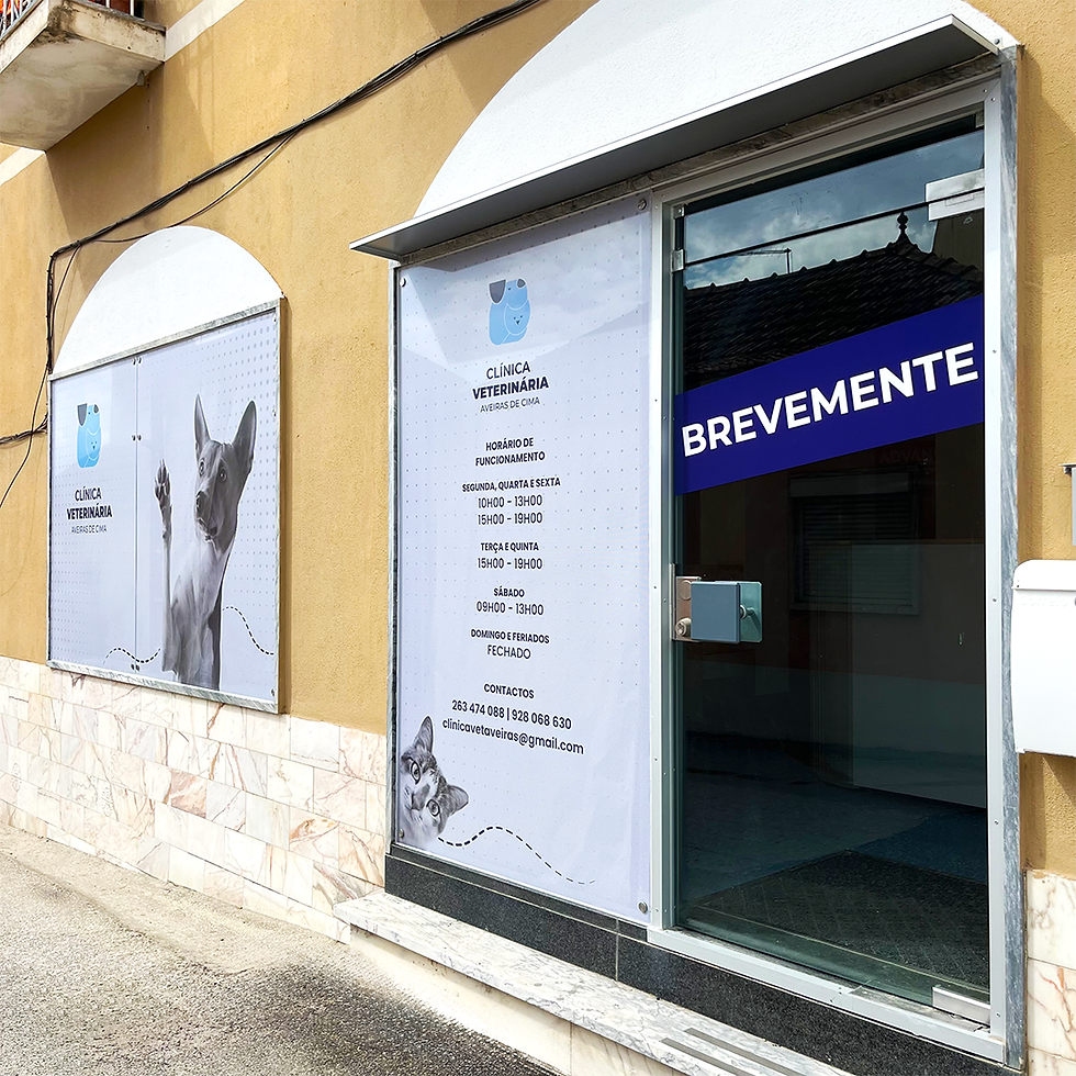 Vinil Clínica Vet Av. Cima