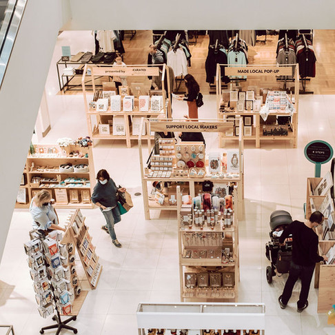 The Curated Makers Made Local Pop-Up inside John Lewis Liverpool.