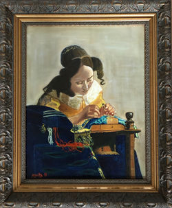 Homage To Vermeer - "The Lace Maker'