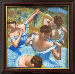 Homage To Degas - "Blue Dancers"