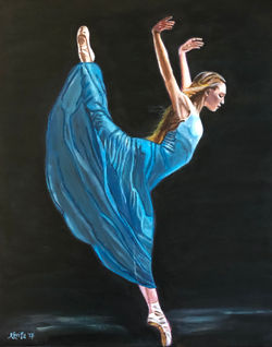 "Dancer in Blue"- SOLD
