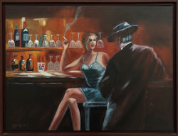 Homage to Willem Haenraets - "Evening At The Bar II"
