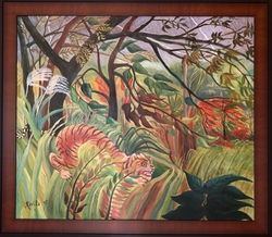 Homage To Rousseau - "Tiger In A Tropical Storm"