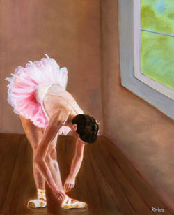 "Dancer Tying Shoe"
