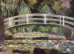 Homage to Monet - "The Waterlily Pond With the Japanese Bridge"