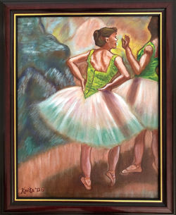 Homage To Degas - "Dancers, Pink and Green"