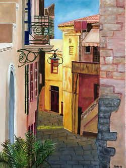 "The Colorful Streets of Crete"