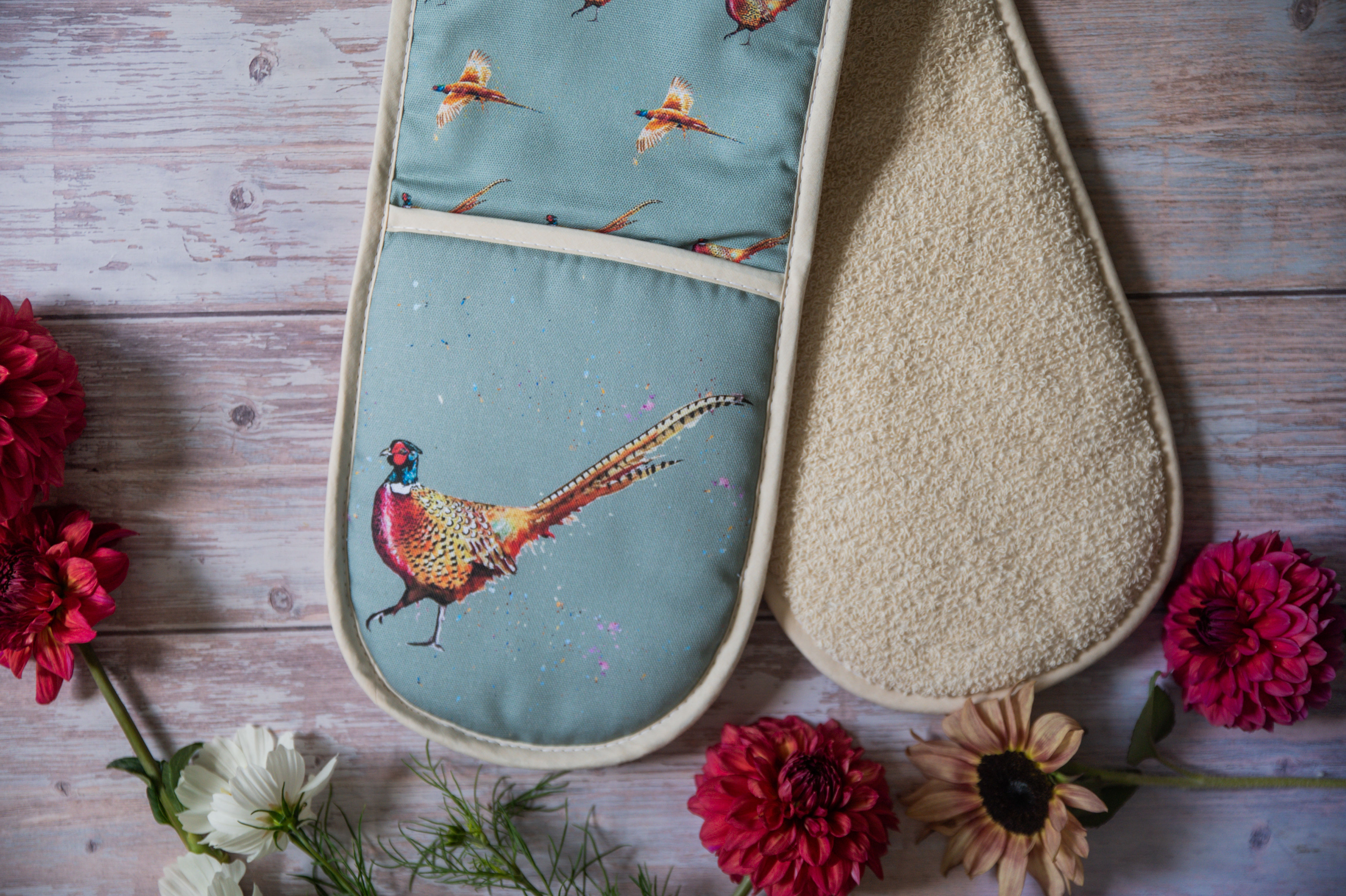Strutting Pheasant - Luxury Oven Gloves