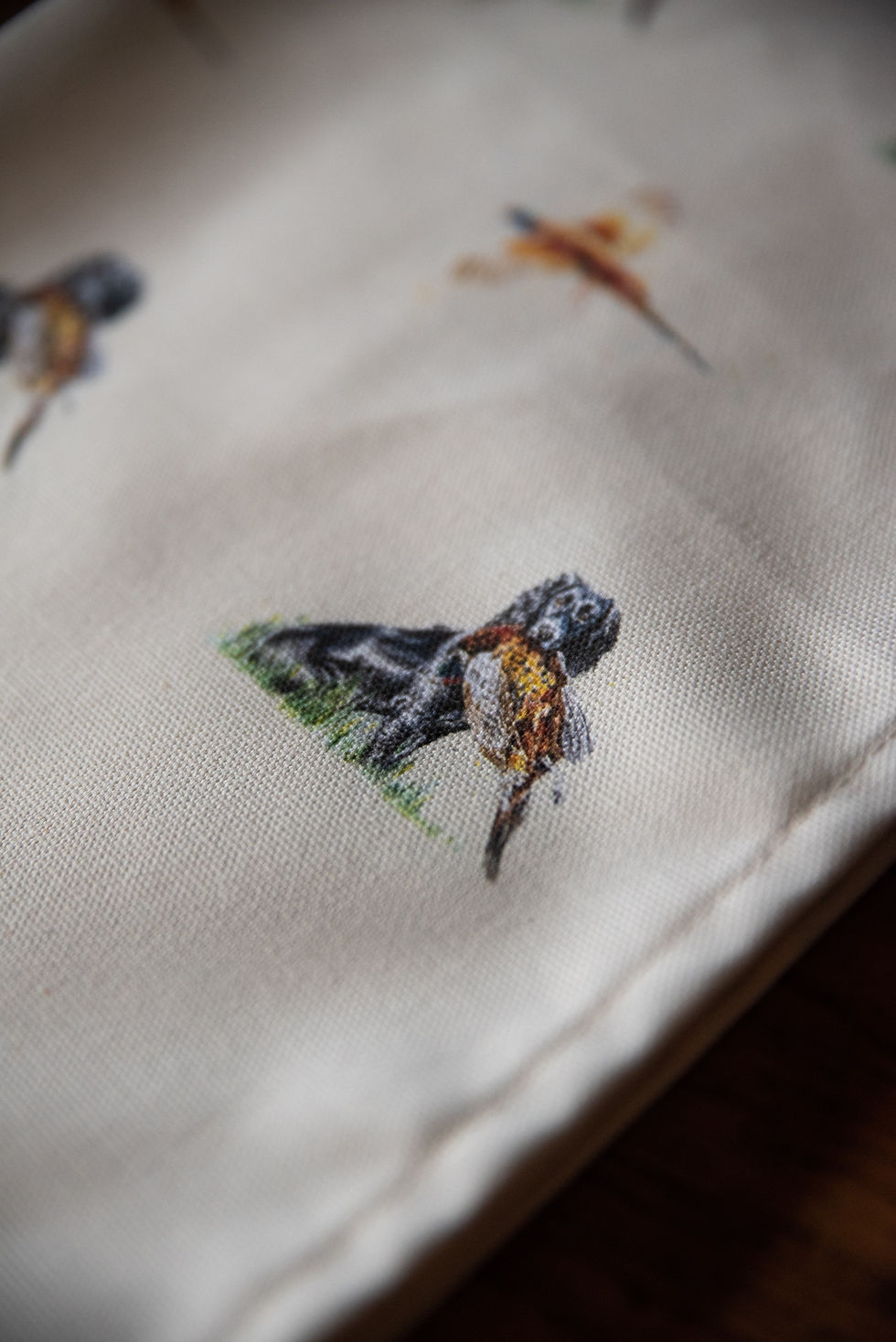 Thumbnail: Spaniel and a Pheasant Cotton Tea Towel