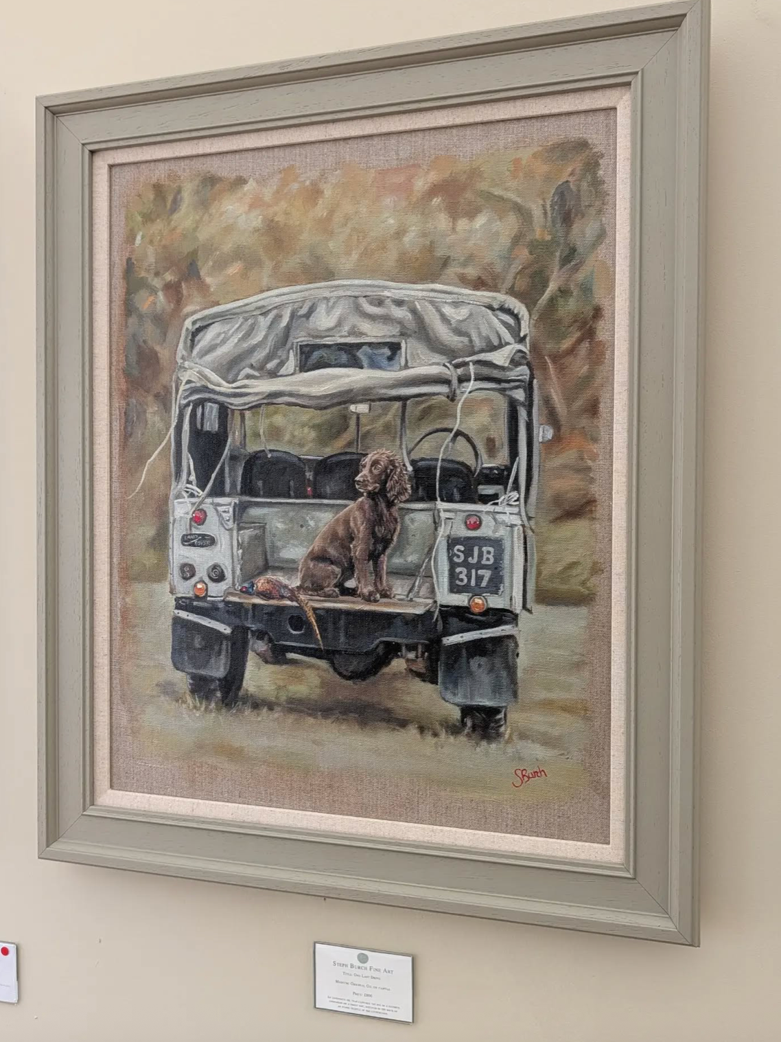 One Last Drive Original Oil - Framed