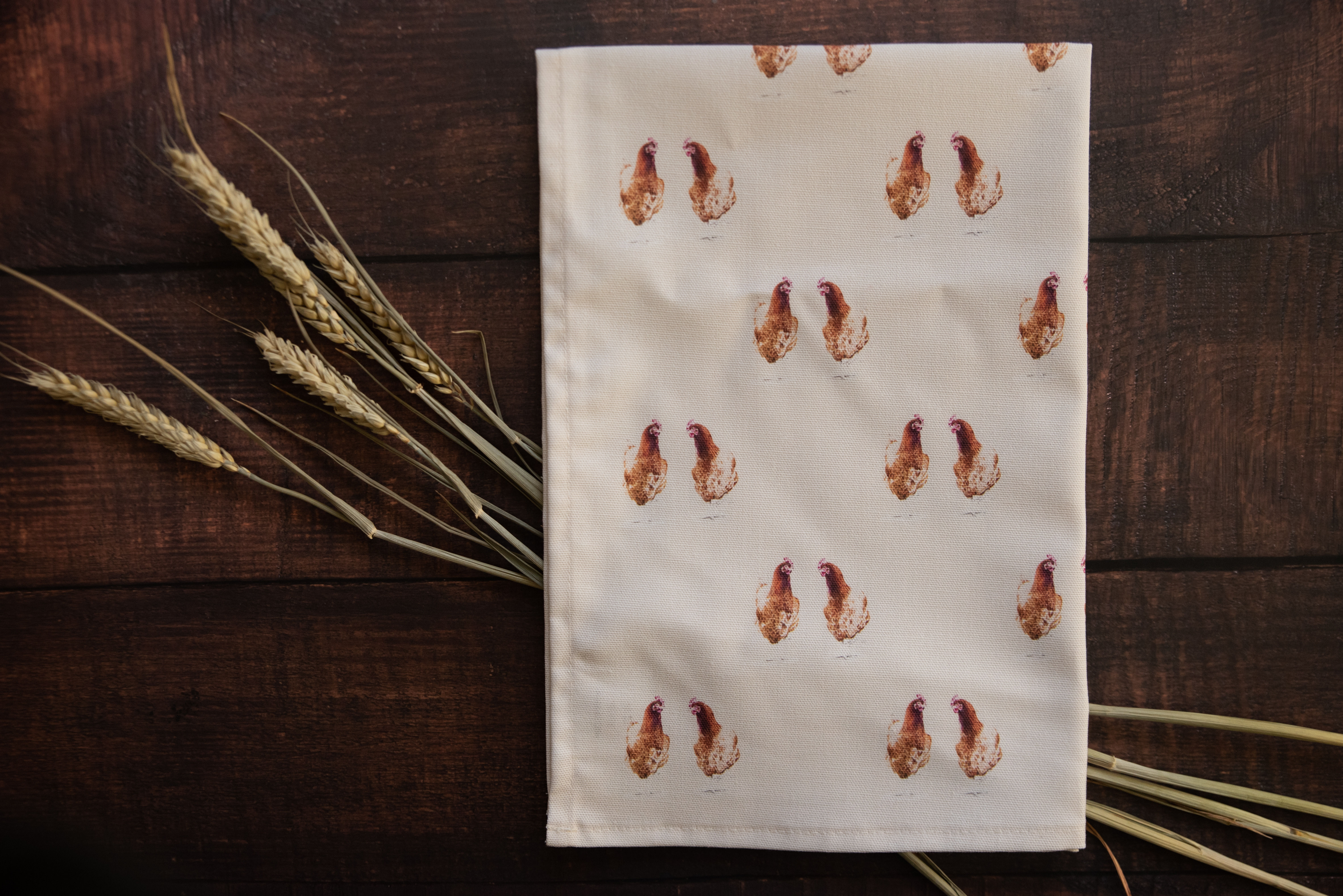 Chickens Cotton Tea Towel