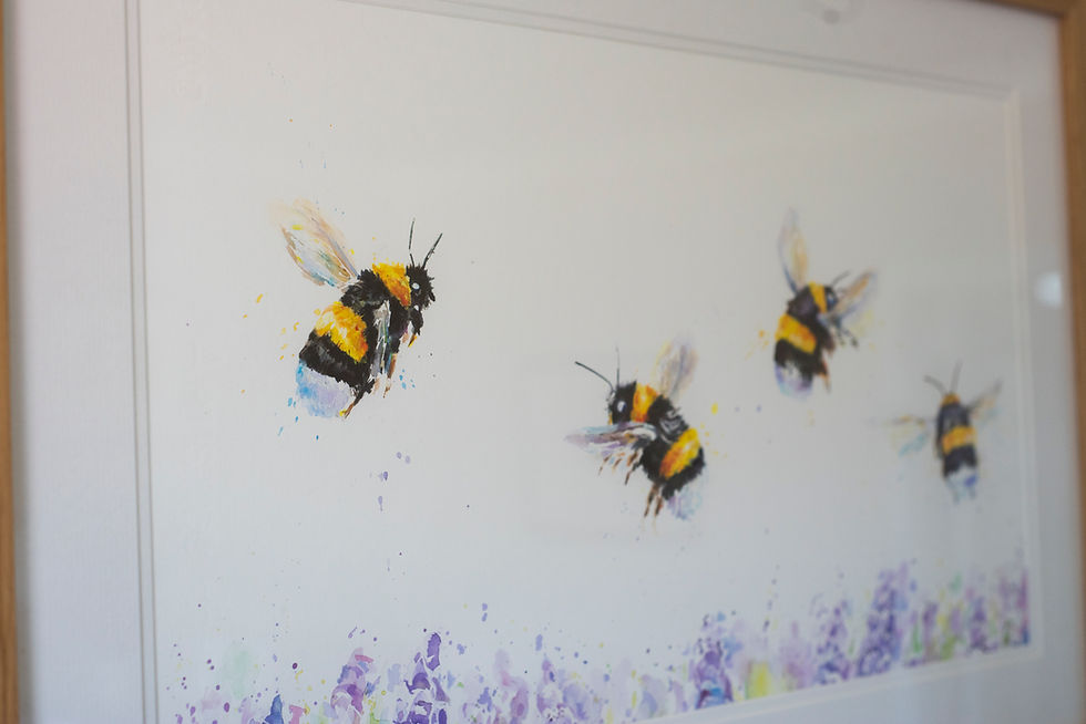 Thumbnail: Don't Worry Bee Happy - Framed Original