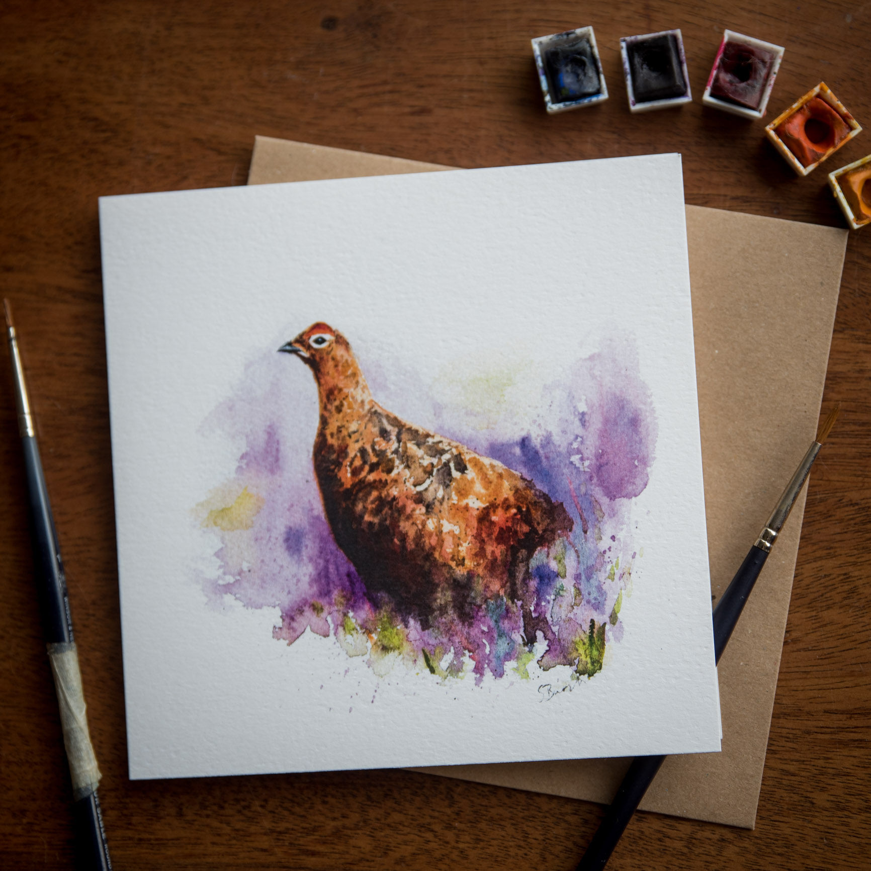 'Grouse' Greetings Card