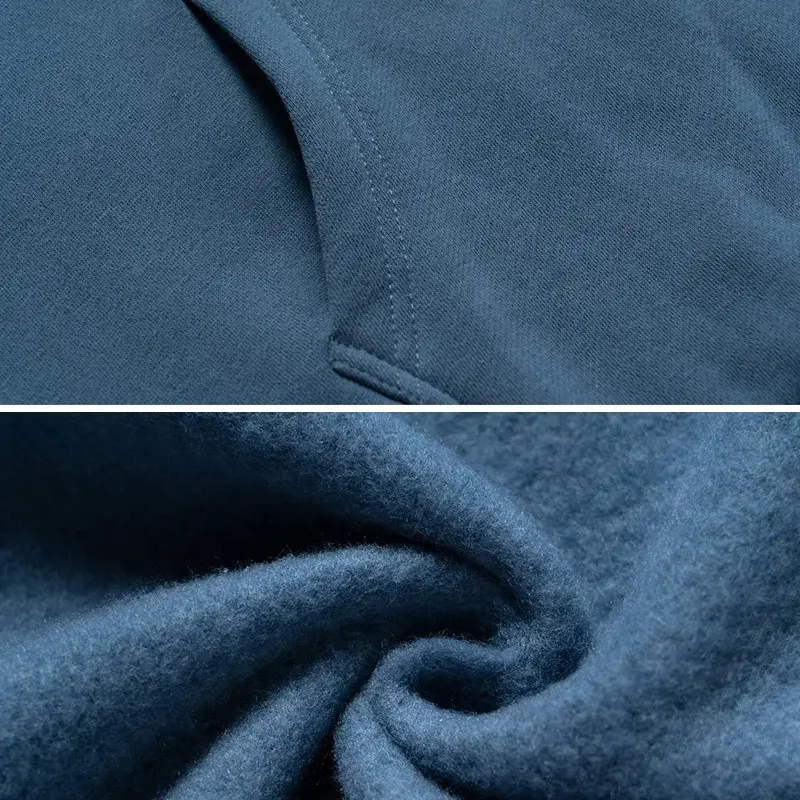 Thumbnail: Men Oversized Cotton-Polyester Hoodie Sweatshirt Plus Size Winter Knit