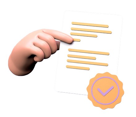 a hand holding tourism license