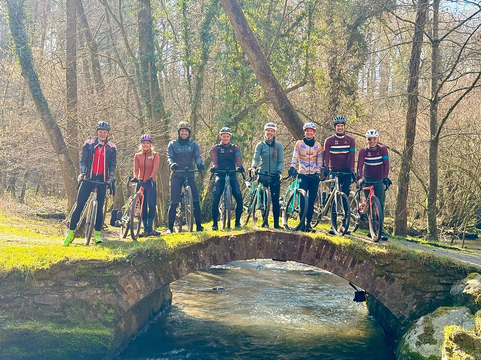 Nettes Gravel-Peloton.