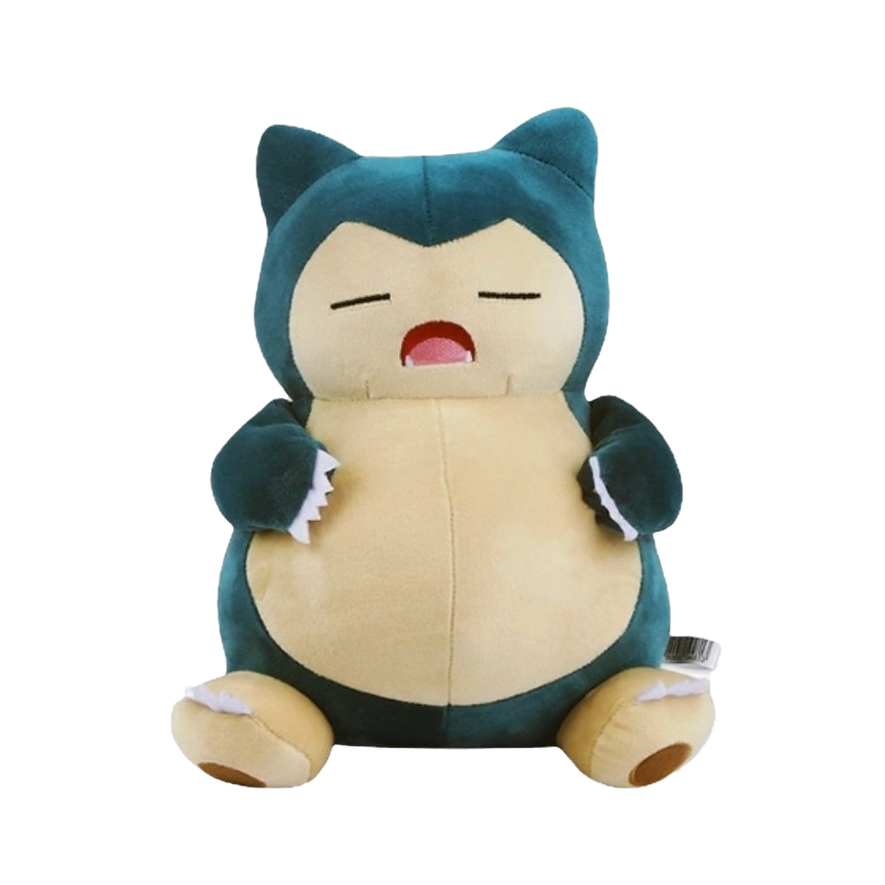 Pokemon Snorning Snorlax Plush 10"