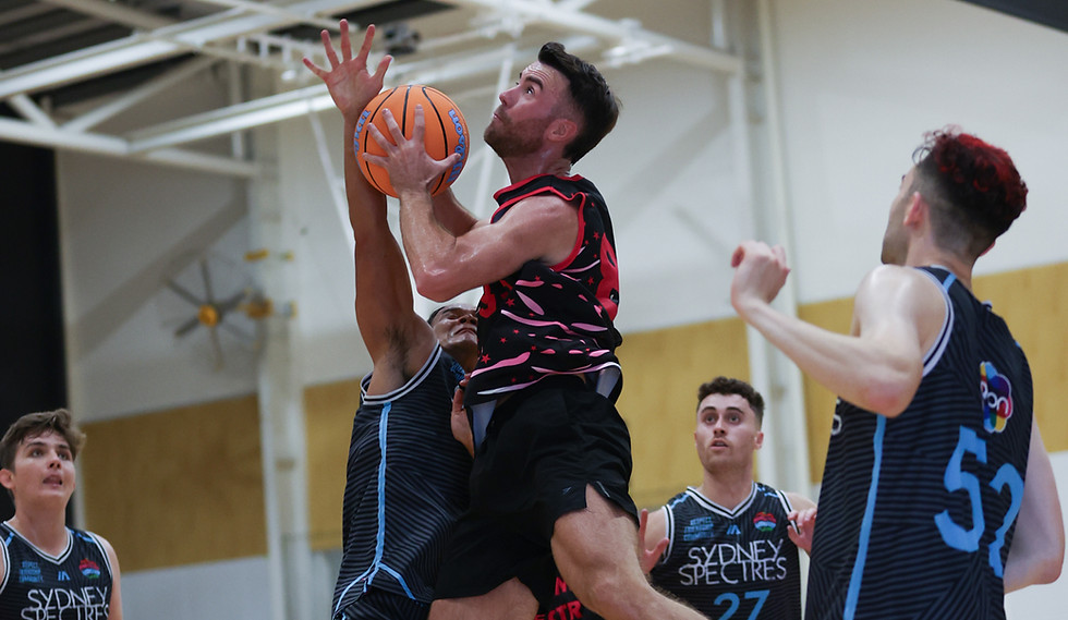 A player is scoring a difficult point