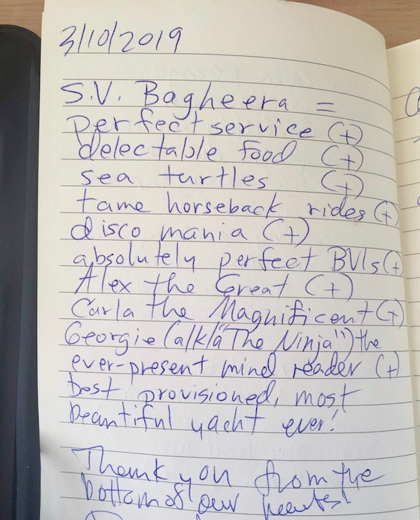 Guest comments and Review Catamaran Bagheera