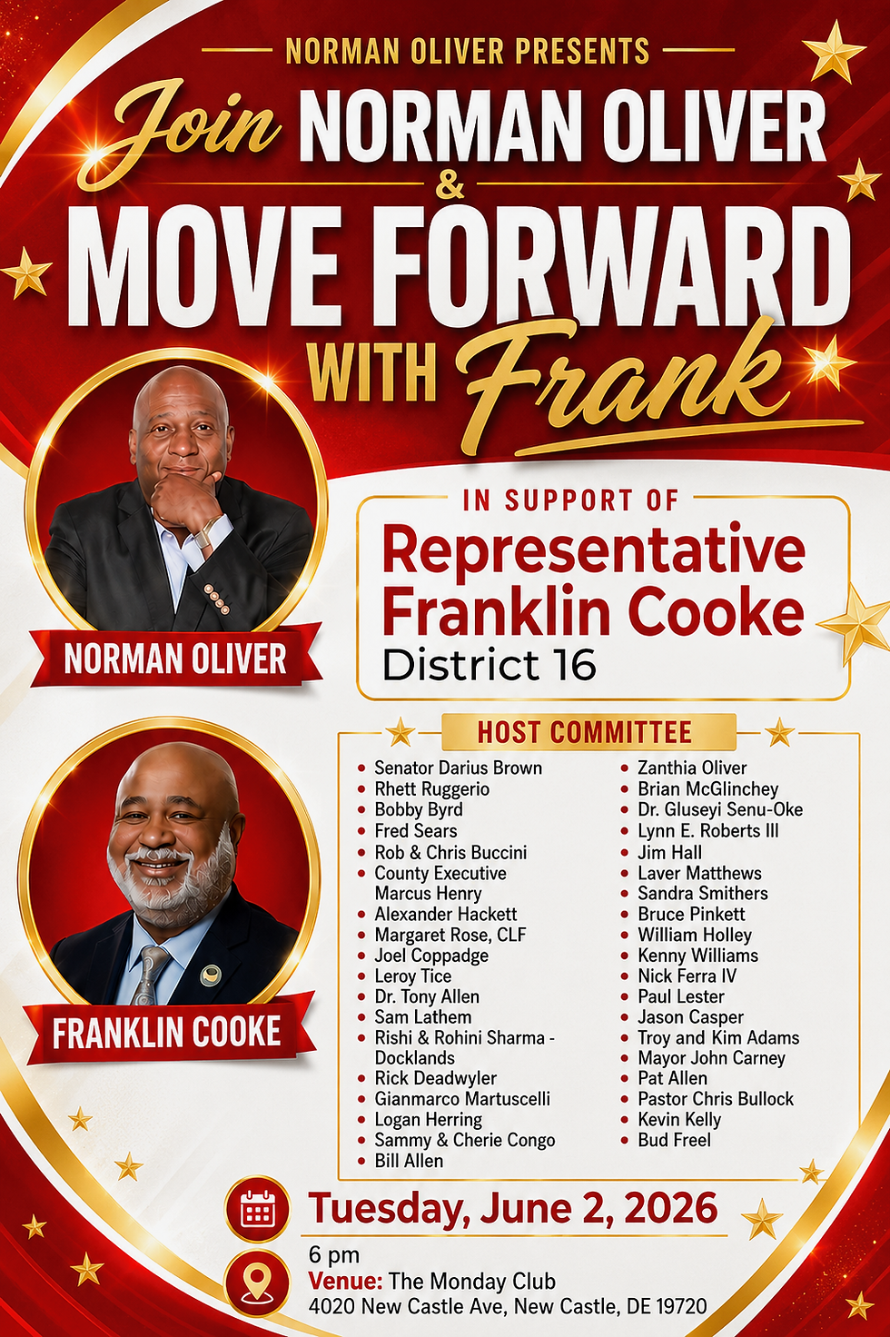 Move Forward with Frank June 2nd!