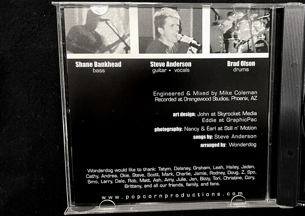 Thumbnail: Wonderdog CD "Live and Learn"