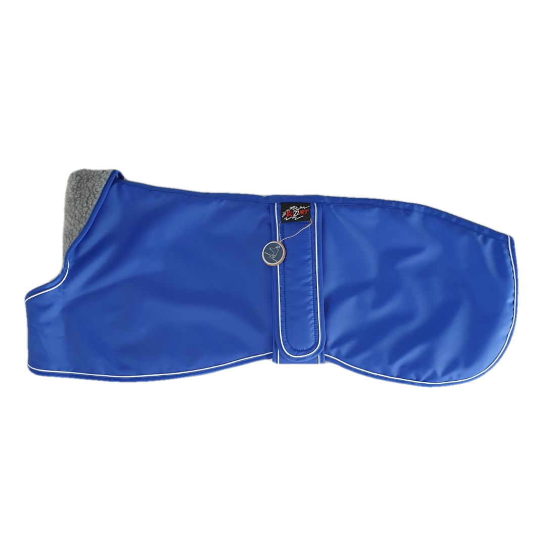 Lurcher winter coat blue