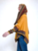 Miniaturbild: Alpaka Poncho sonnengelb weich warm